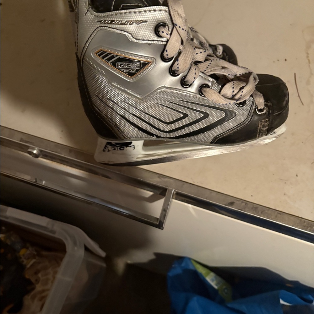 CCM Kids Black and Silver Skates